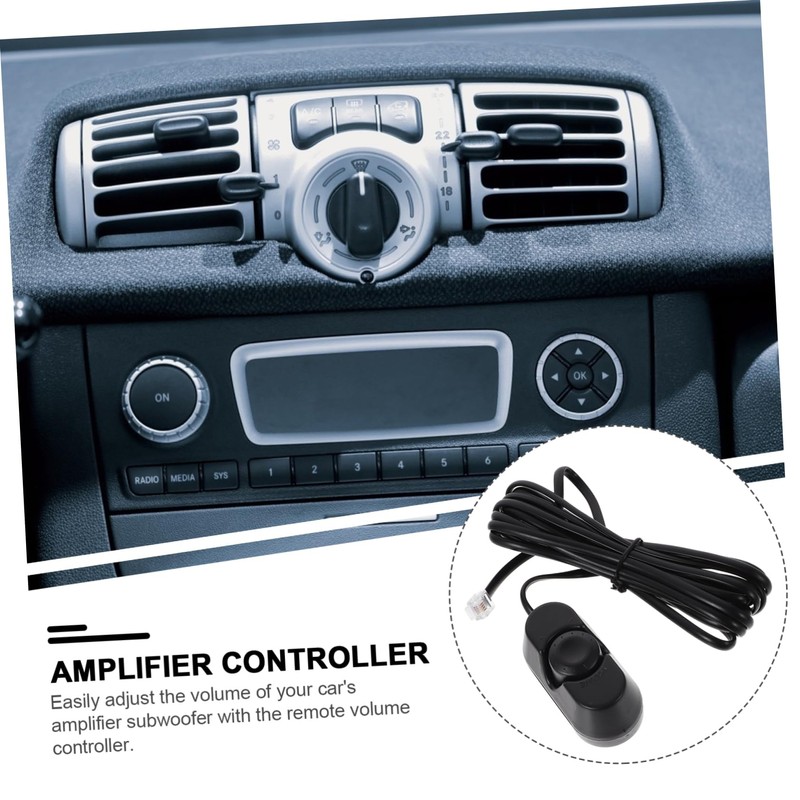 Kichvoe Automotive Subwoofer Tuner Volume Controller Remote Volume Adjuster for
