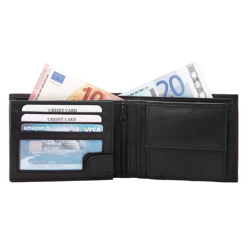 Fa.Volmer ® Men's Genuine Leather Wallet in Landscape Format I