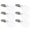 6Pcs Tablecloth Weights Marble Stainless Steel Small Size Waterproof Rustproof