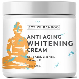 Anti Aging Dark Spot Corrector Cream for Face & Body - Made in USA - Active Bamboo Skin Nourishing Age Spot Remover Women Men 4 OZ