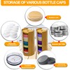 QOOMABA Mason Jar Lid Organizer (2pcs), Mason Jar Lid Storage