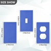 Royal Blue Duplex Outlet Covers Wall Plate Light Switch Cover