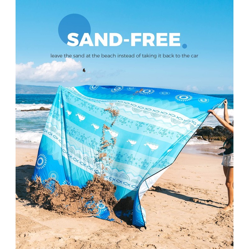 OCOOPA Beach Blanket Sand Free Extra Large Picnic Deck Waterproof