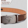 KEMISANT Ratchet Belt with Automatic Buckle, Leather Belt for Men