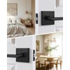 Goldenwarm Matte Black Door Handles Interior, Zinc Alloy Heavy Duty