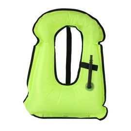 Fluorescent Snorkeling Buoyancy Waistcoat Waterproof Safe Swimming Inflatable Vest