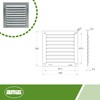 Amig - Square Aluminium Ventilation Grille with Mosquito Net |
