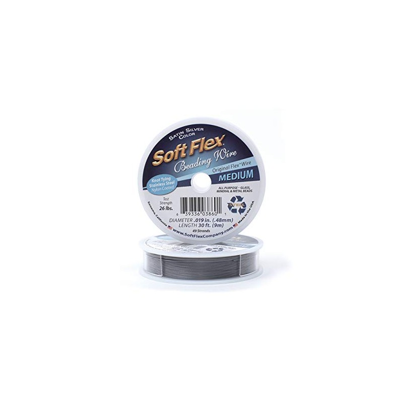Soft Flex Beading Wire .019 Inch, 30 Feet