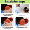 2 Pack GH3000 Replacement Cap Trimmer Spools Cap Covers Compatible