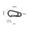 Jrzyhi 15pcs Mini Carabiner Buckle Spring Backpack Clasps Spring Carabiner