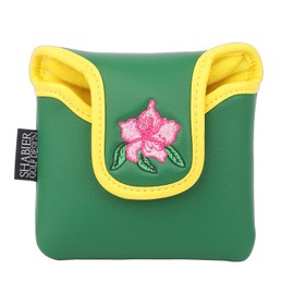 SHABIER Golf Large Mallet Putter Headcover with Flower Design for Golf Putter Club