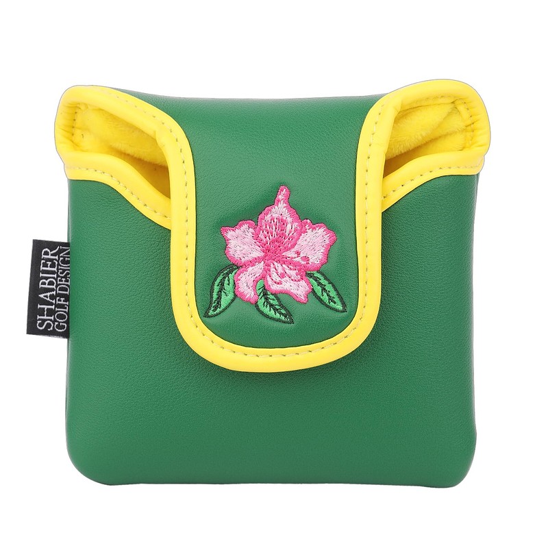 SHABIER Golf Large Mallet Putter Headcover with Flower Design for