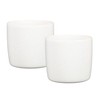 Scheurich Solido, Set of 2 Ceramic Flower Pots, Colour: Perla,
