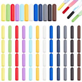 PH PandaHall Shoelace Tips Plastic Shoelace Headcord End Cap Shoelace Bullet End Replacement Jewelry Making Sneakers Canvas Hoodies Beach Pants DIY Repair 20x5mm(0.79x0.19inch)