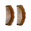 Pack of 2 Sandalwood Combs, Handmade Sandalwood Comb, Antistatic Wooden