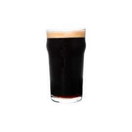 Classic Nonic English Pub Beer Glass 19 OZ Clear 4 piece Set I Easy Stacking in the cupboard I Dishwasher safe plus great for drinking with friends and loved ones