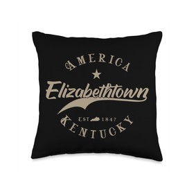 Souvenir Elizabethtown - Kentucky by Inspirox Elizabethtown KY | Kentucky Throw Pillow, 16x16, Multicolor