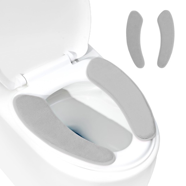 Medium-sized Soft Thicker Warmer Toilet Seat Cover Washable, Toilet Seat