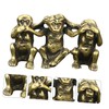 GRIRIW Pure Brass Ornament Office Table Decoration Charming Monkey Model