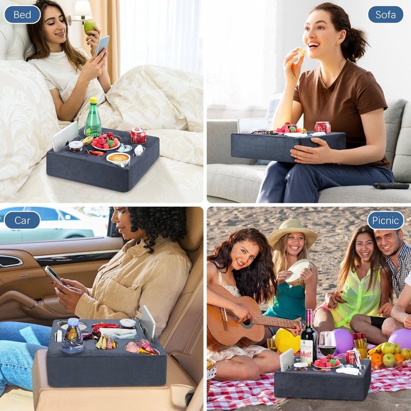 MoKo Couch Cup Holder Pillow, Sofa Bed Cup Holder for