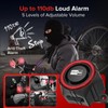 eMjollRay Bike Alarm,110dB Loud Waterproof Wireless E-Bike Alarm with Remote,Anti