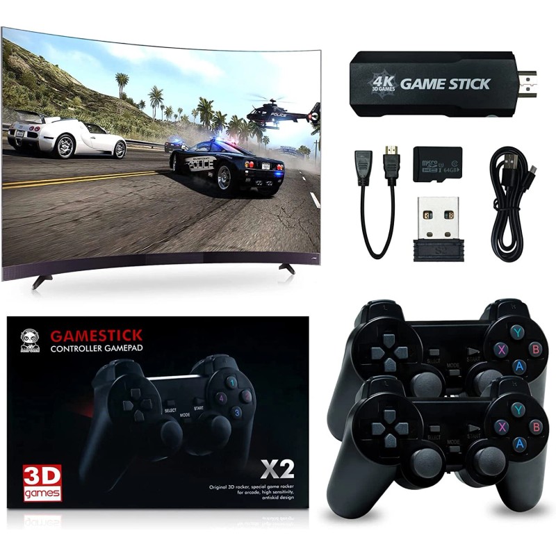 Ampown Retro GD10 30000+ Games 4K HDMI Plug/Play 2 Wireless