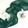 pepmily 8 Pack Emerald Green Cheesecloth Table Runner 10ft Boho