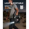 22000mAh Camping Solar Fan, 10" Dual-Panel Rechargeable Solar Powered Fan