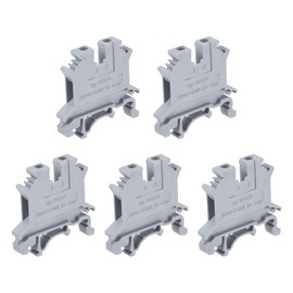 sourcing map Pack of 20 DIN Rail Mounting Clamps Screw Clamp UK2.5B Grey