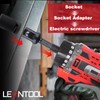 LEONTOOL Impact Adapter, Square Socket Bit, Set of 10, 6.35mm