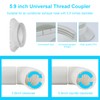 KLOLKUTTA Portable Air Conditioner Window Kit with Coupler, 5.9 Inch