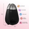 Tan.Easy Tent, Black & 1/3 Clear