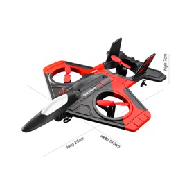 RC Airplane 2.4GHz RC Plane Gliding Aircraft Flight Toys for Adults Kids Boys with Function 360° Tumbling One Key Return