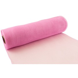 Eleganza Deco Mesh 25cm x 9.1m Light Pink No.21, Synthetic Material, 25 cm x 9.1 m