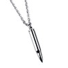 dsanbo Stainless Steel Silver Chain Pendant Bullet Bullet Bullet Men's