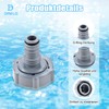 DRELD P6H1419 Drain Valve, Drainage Adapter for Draining Pool Hose
