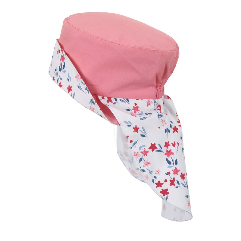 Sterntaler Girls' Hat with Neck Protection Hat, Red (Light Red