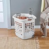 Sterilite 1.75 Bushel Ultra™ Wheeled Laundry Basket Plastic, White, (Pack