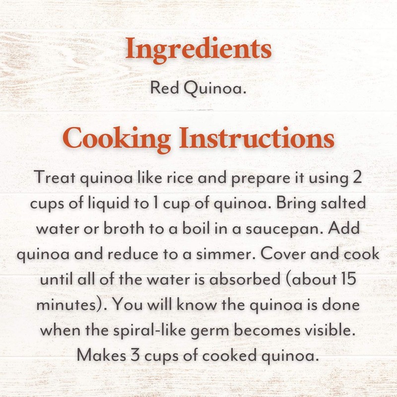 Roland Foods Red Quinoa from Peru, Pre-washed, 5 Lb Bag