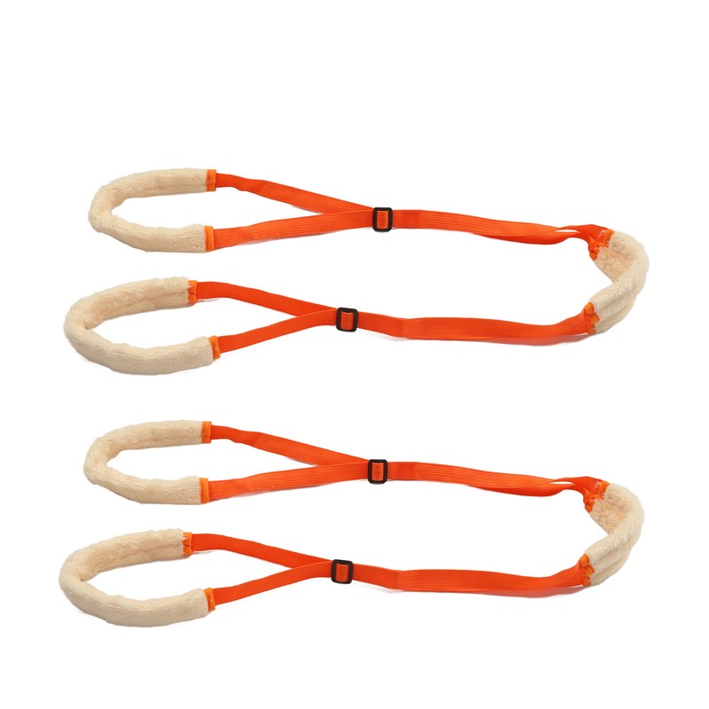 2Pcs Dog Back Legs Support Harness Soft Coral Velvet Adjustable