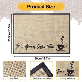 Quxddy Coffee Bar Mat Coffee Station Mat Coffee Matt for Coffee Bar, Coffee Machine Mat Coffee Matt for Counter, Coffee Bar Espresso Accessories for Coffee Station (Style B)