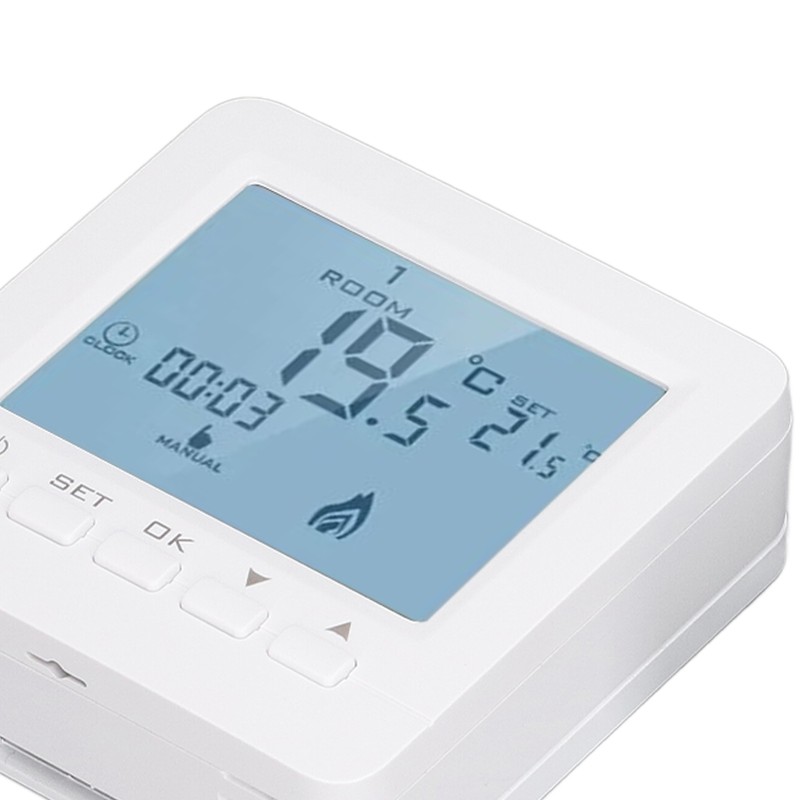 Programmable Thermostat RF Wireless Smart Flame Retardant Electric Heating Temperature
