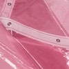 Barossa Design Clear Pink Stall Shower Curtain Liner with 3