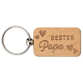 Keyring with engraving on both sides, wooden key ring for mum, gifts for mum, gift Mother's Day, Best Dad