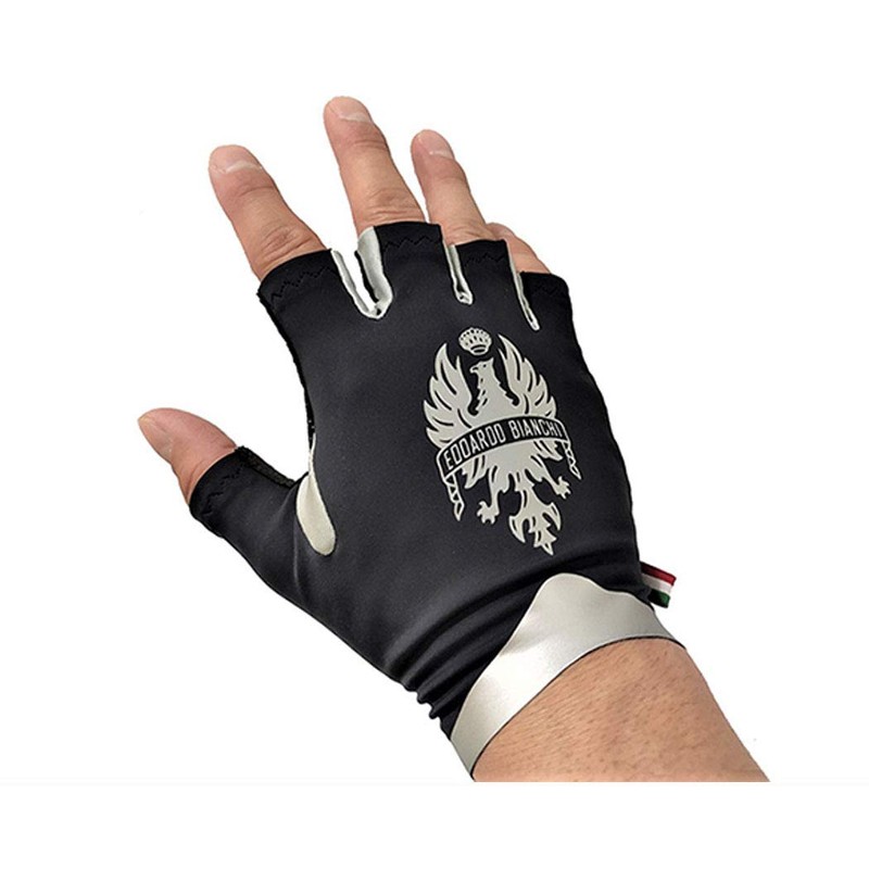 Bianchi JP203R2101BKSV4 Gloves, Advance, Summer Gloves, Black/Silver, Size L
