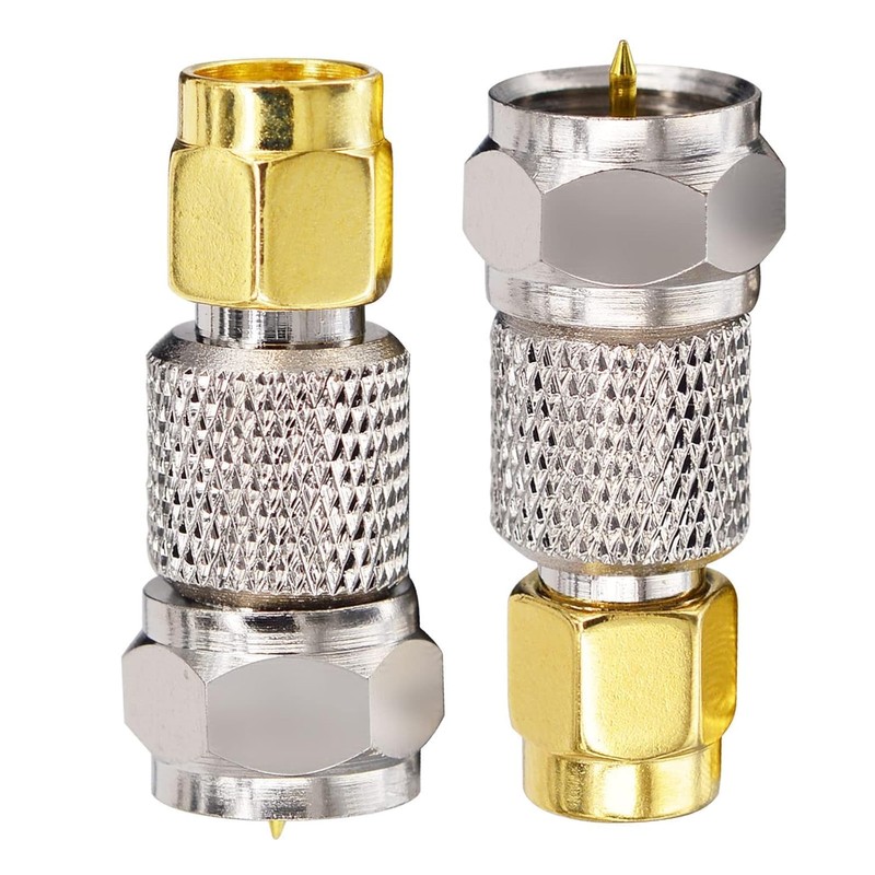 BOOBRIE RF Coaxial Antenna Adapter SMA Male to F Male