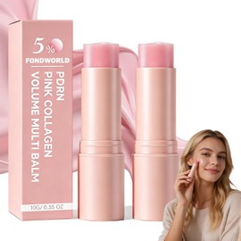 3pcs PDRN Pink Collagen Volume Multi Balm,Bálsamo Antiarrugas en Barra con Colágeno,Barra Hidratante de Colágeno,Reduce Líneas de Expresión,Bálsamo Facial Reafirmante para Rostro y Contorno de Ojos (2pcs)
