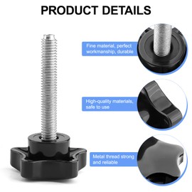 YIBEICO Replacement Adjustment Knobs for Knee Walker Replacement Parts for KneeRover Knee Scooter,Knob for Handle Bars Height Adjustment