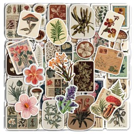 115PCS Vintage Aesthetic Stickers Journaling Supplies Aesthetic Vinyl Waterproof Decals for Junk Journal Scrapbook Planner, Kindle, Laptop (200PCS Vintage Stickers Journaling)