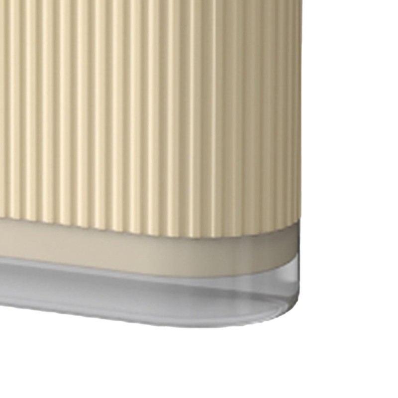 Kitchen Utensil Holder, Plastic Cutlery Organizer Beige Utensil Silverware Holder